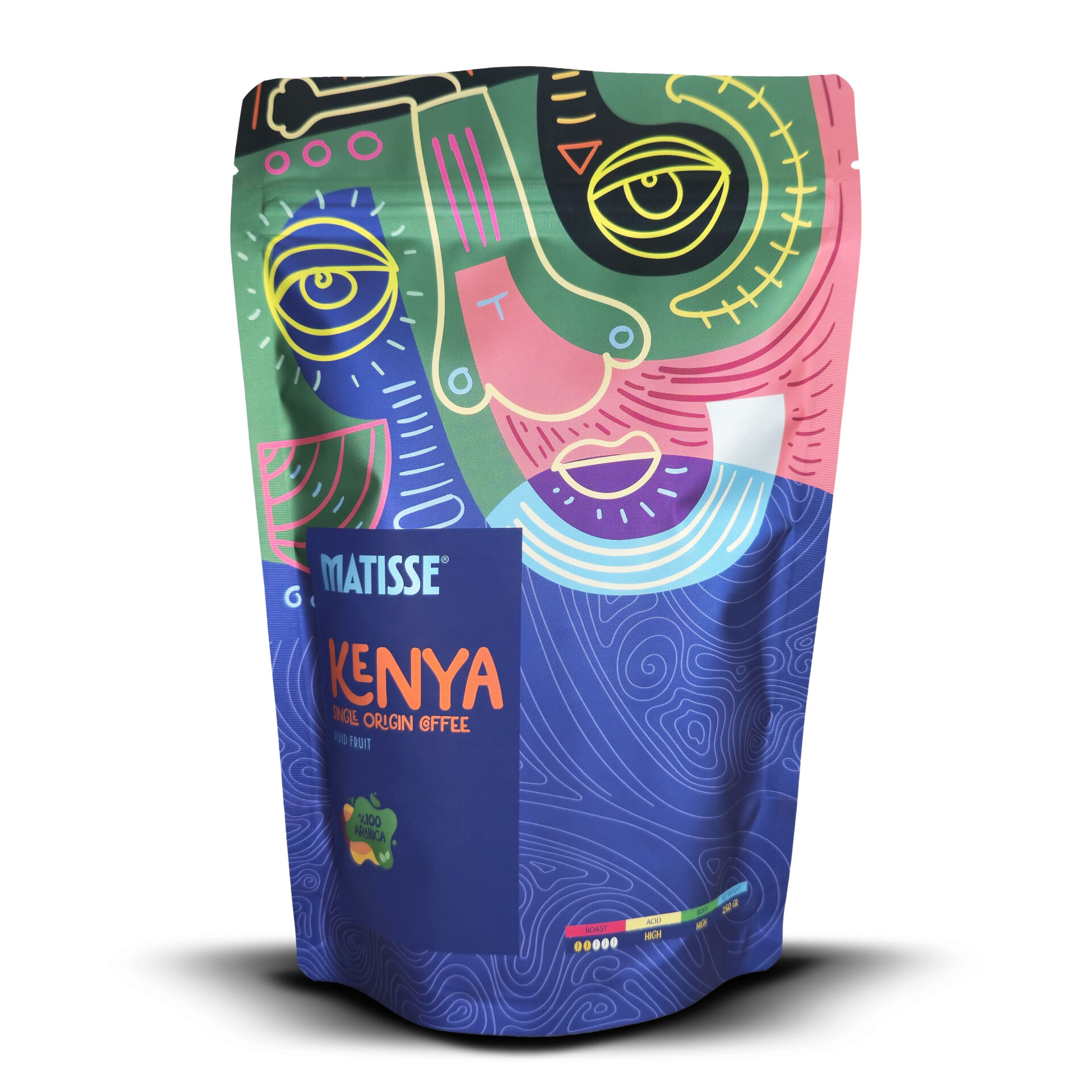 Kenya Çekirdek Kahve 250 gr – %100 Arabica