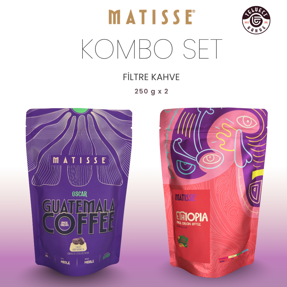 Dünya Kahveleri Kombo Filtre Kahve Seti - Ethiopia & Guatemala 250g x 2